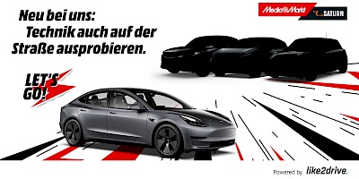 „Technik auch auf der Straße ausprobieren“: E-Auto-Abo-Aktion von like2drive und MediaMarktSaturn